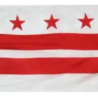 District of Columbia Flag - Pole Hem