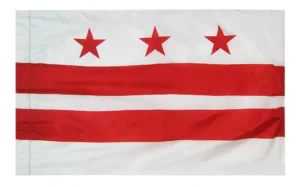 District of Columbia Flag Pole Hem Finish