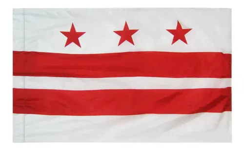 District of Columbia Flag Pole Hem Finish