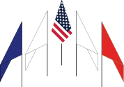 Flag Etiquette American Flag in a Group