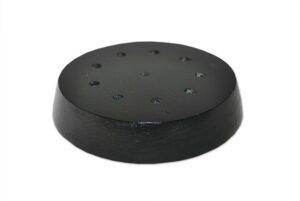 10 Hole Flag Base Ebonized Wood
