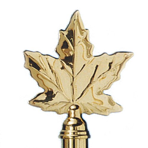 Aluminum Maple Leaf Brass Plated