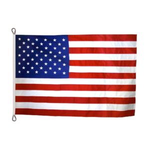 Polyester American Flag Roped Heading