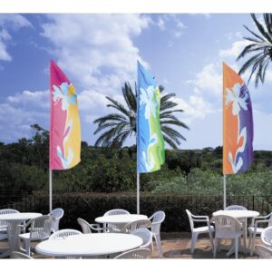 Feather Flag Flagpole Fiberglass Finish