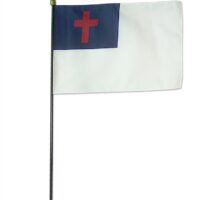 Nylon Christian Flag - Mounted