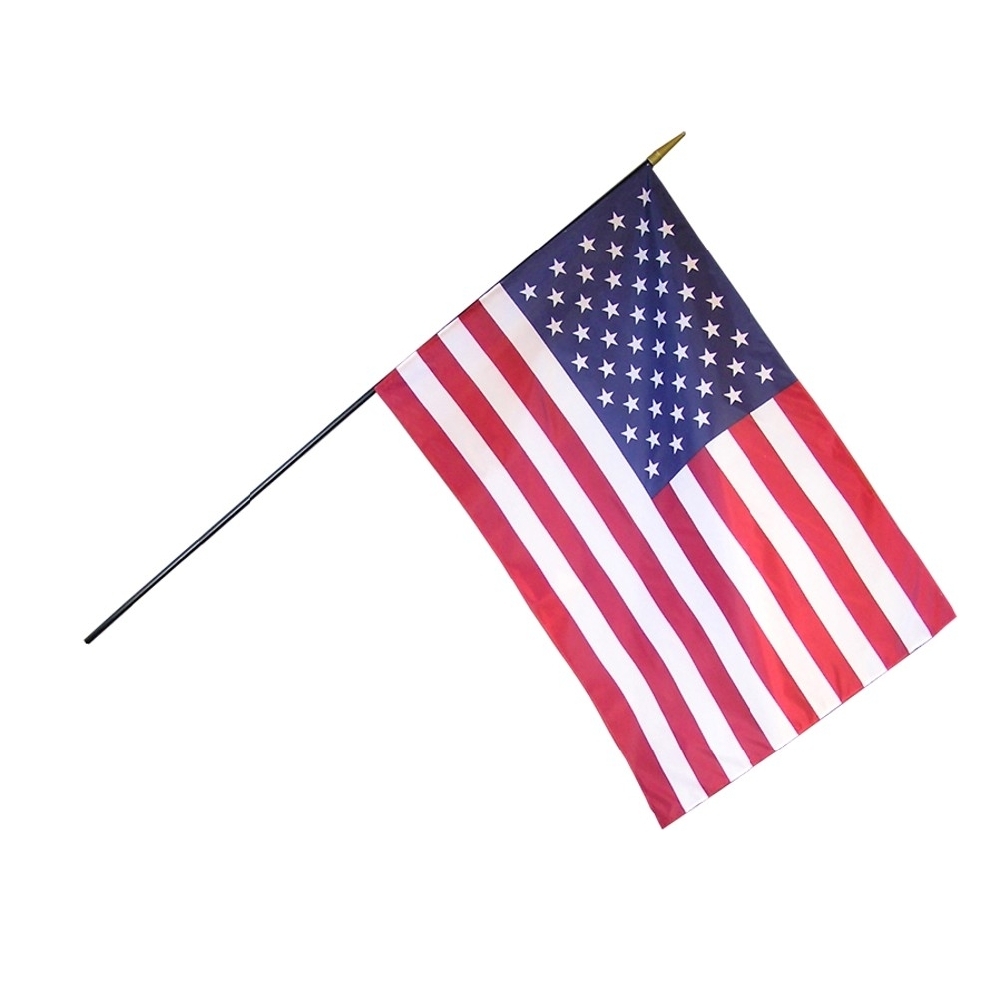 Nylon American Flag - Mounted 2 Nylon American Flag Mounted