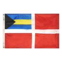 Bahamas Courtesy Flag - Grommets