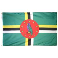 Dominica Flag - Grommets
