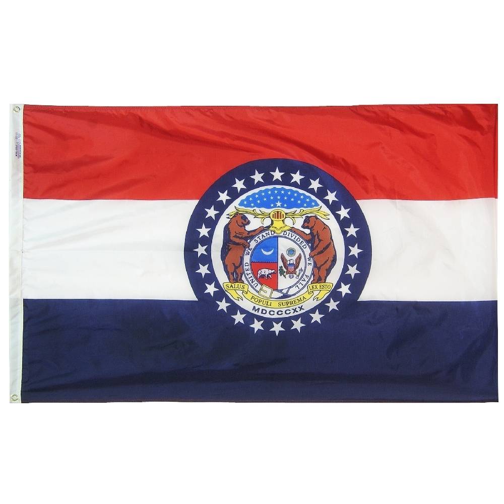 Missouri Flag - Grommets 2 Missouri Flag Grommets Finish