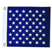 Embroidered US Union Jack - Grommets