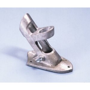 Aluminum 2-Way Bracket Silver Finish Flag Staff Holder