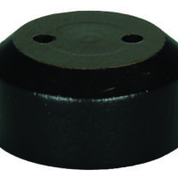 2 Hole Flag Base - Ebonized Wood