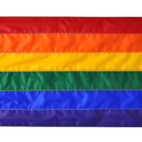 Sewn Rainbow Flag - Grommets