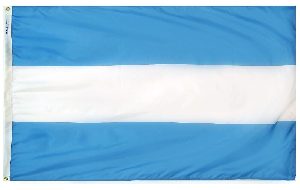 Argentina Civil Flag - Grommets 2 Nylon Argentina Civil Flag Grommets Finish
