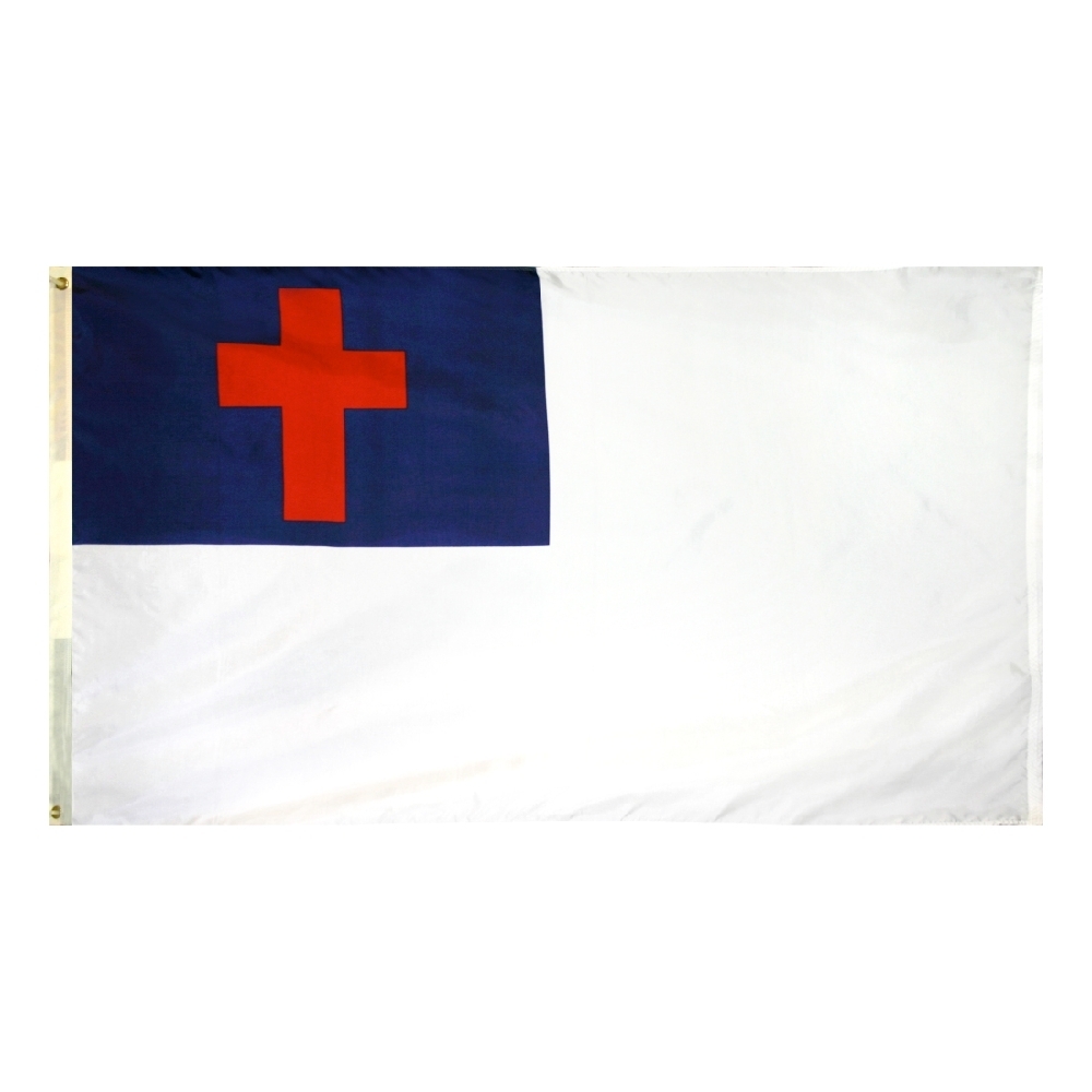 Christian Flag - Grommets 2 Christian Flag Grommets Finish