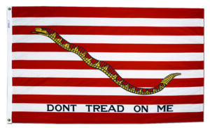 1st Navy Jack Flag Grommets Finish