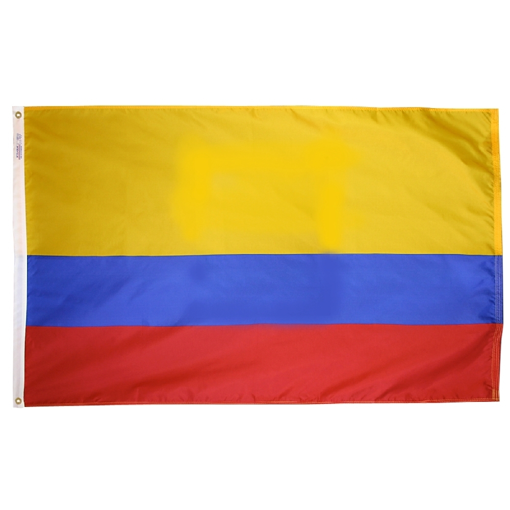 Ecuador Civil Flag - Grommets 2 Nylon Ecuador Civil Flag Grommets Finish