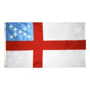Episcopal Flag Grommets Finish