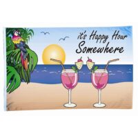 Happy Hour Flag - Grommets
