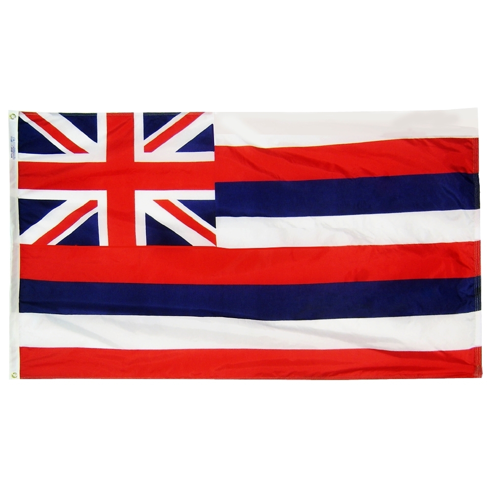 Hawaii Flag - Grommets 2 Hawaii Flag Grommets Finish