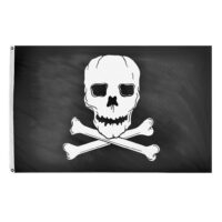 Jolly Roger Flag - Grommets