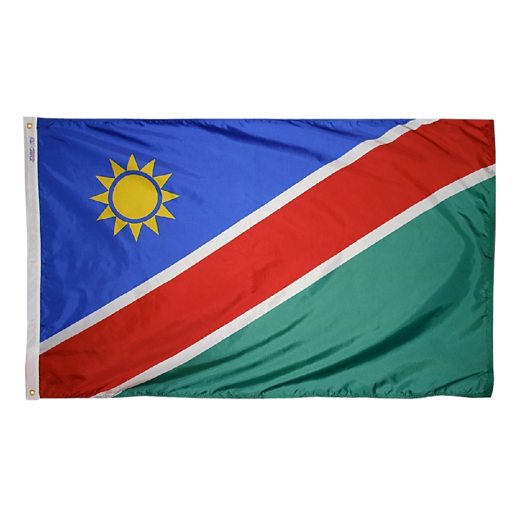 Namibia Flag - Grommets 2 Namibia Flag Grommets Finish