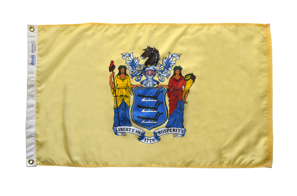 New Jersey Flag - Grommets 2 New Jersey Flag Grommets Finish