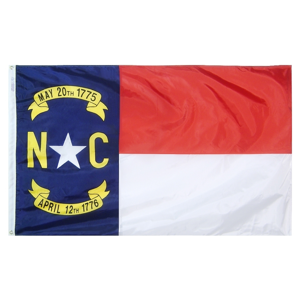 North Carolina Flag - Grommets 2 North Carolina Flag Grommets Finish