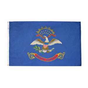 North Dakota Flag Grommets Finish