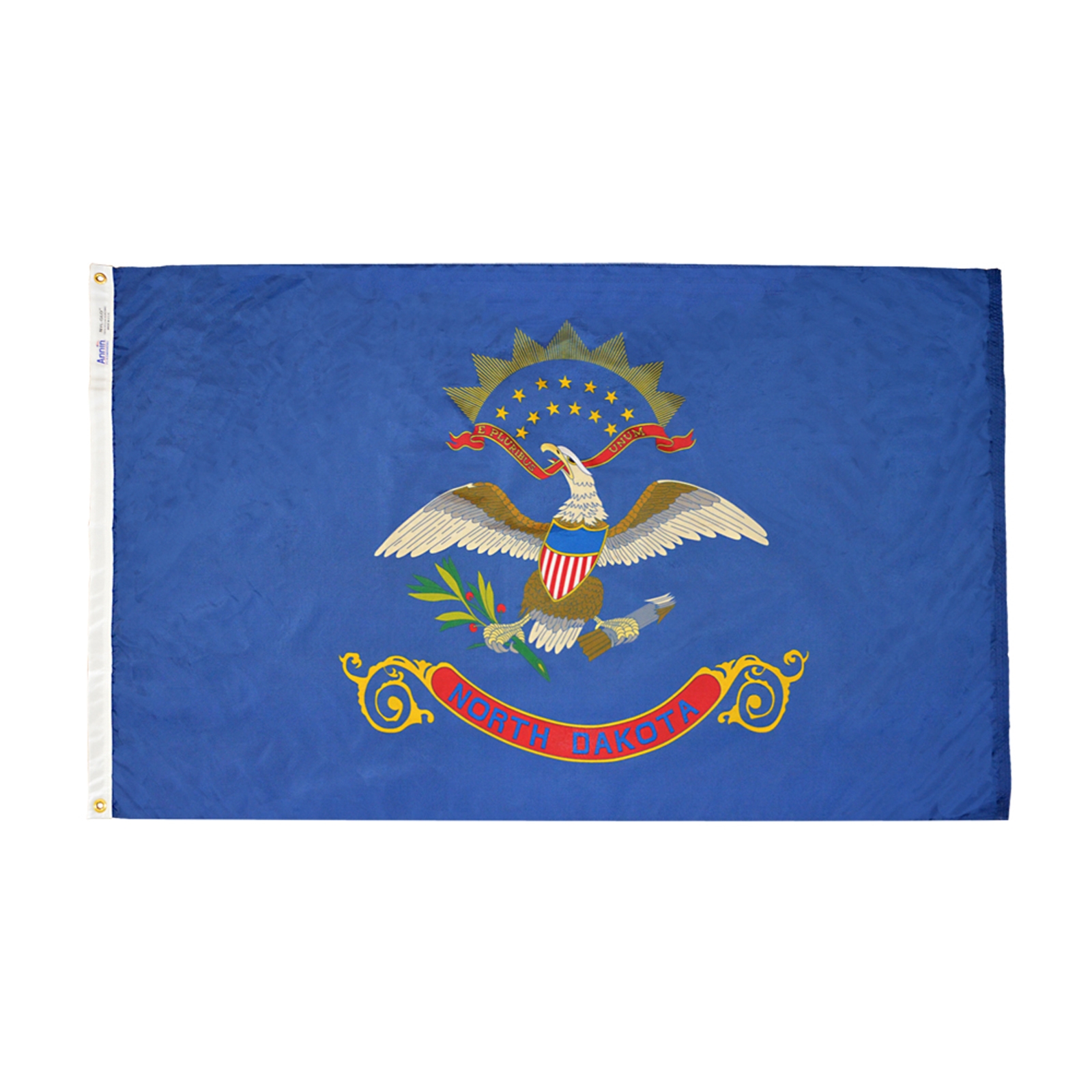 North Dakota Flag - Grommets 2 North Dakota Flag Grommets Finish
