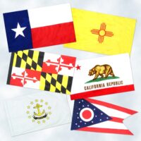 50 States Flag Set - Pole Hem