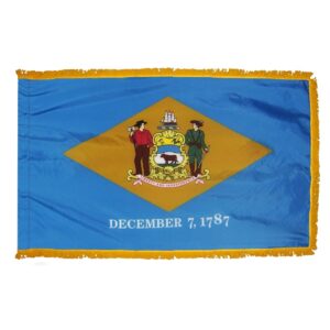 Delaware Flag Fringe Finish