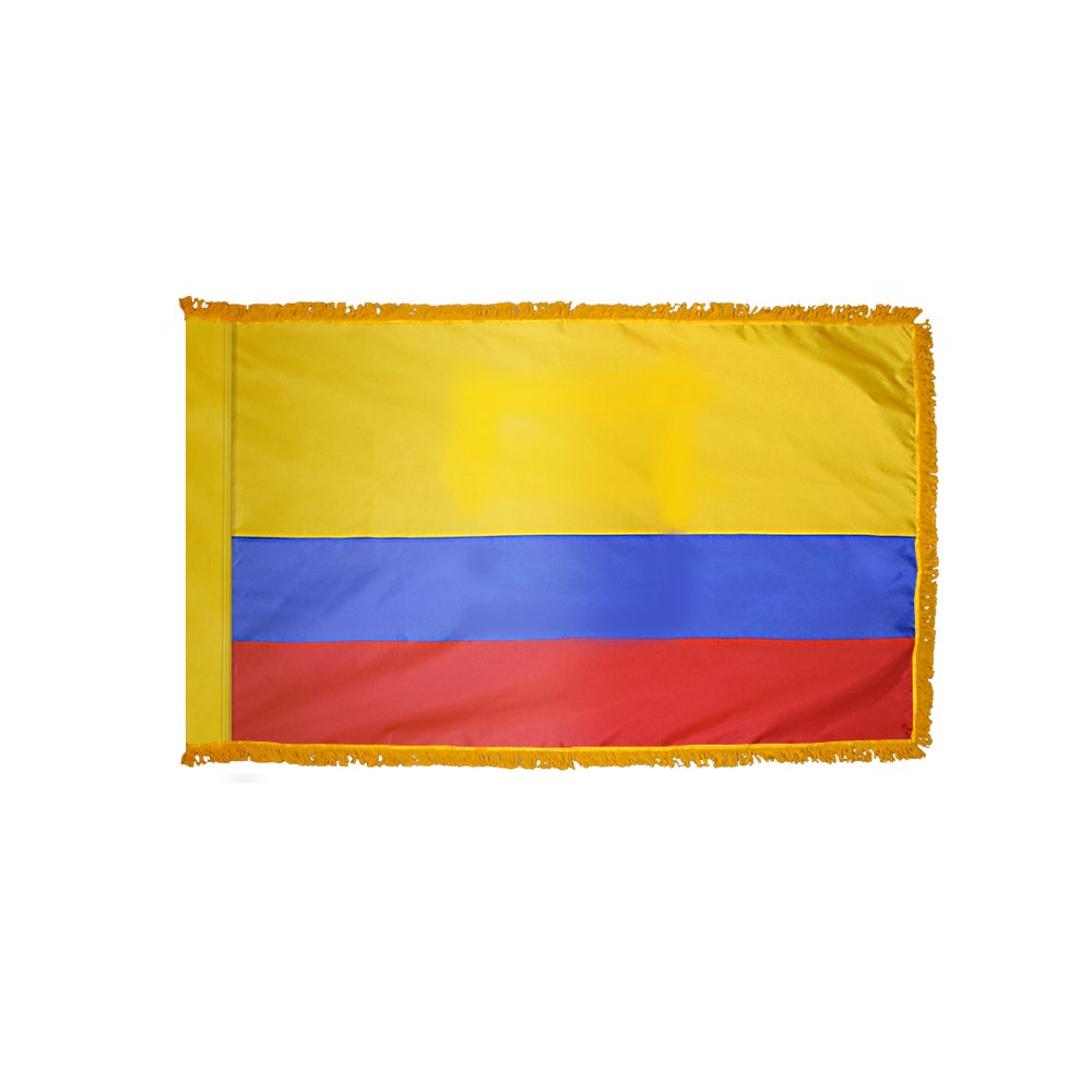Ecuador Civil Flag - Fringe 2 Ecuador Civil Flag Fringe Finish