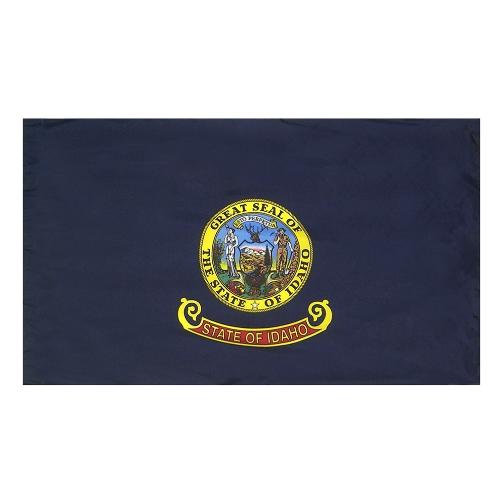 Idaho Flag - Pole Hem 2 Idaho Flag Pole Hem Finish