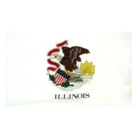 Illinois Flag - Pole Hem