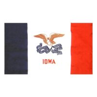 Iowa Flag - Pole Hem