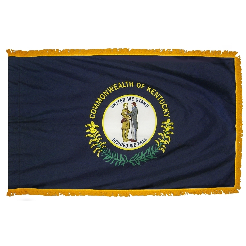 Kentucky Flag - Fringe 2 Kentucky Flag Fringe Finish