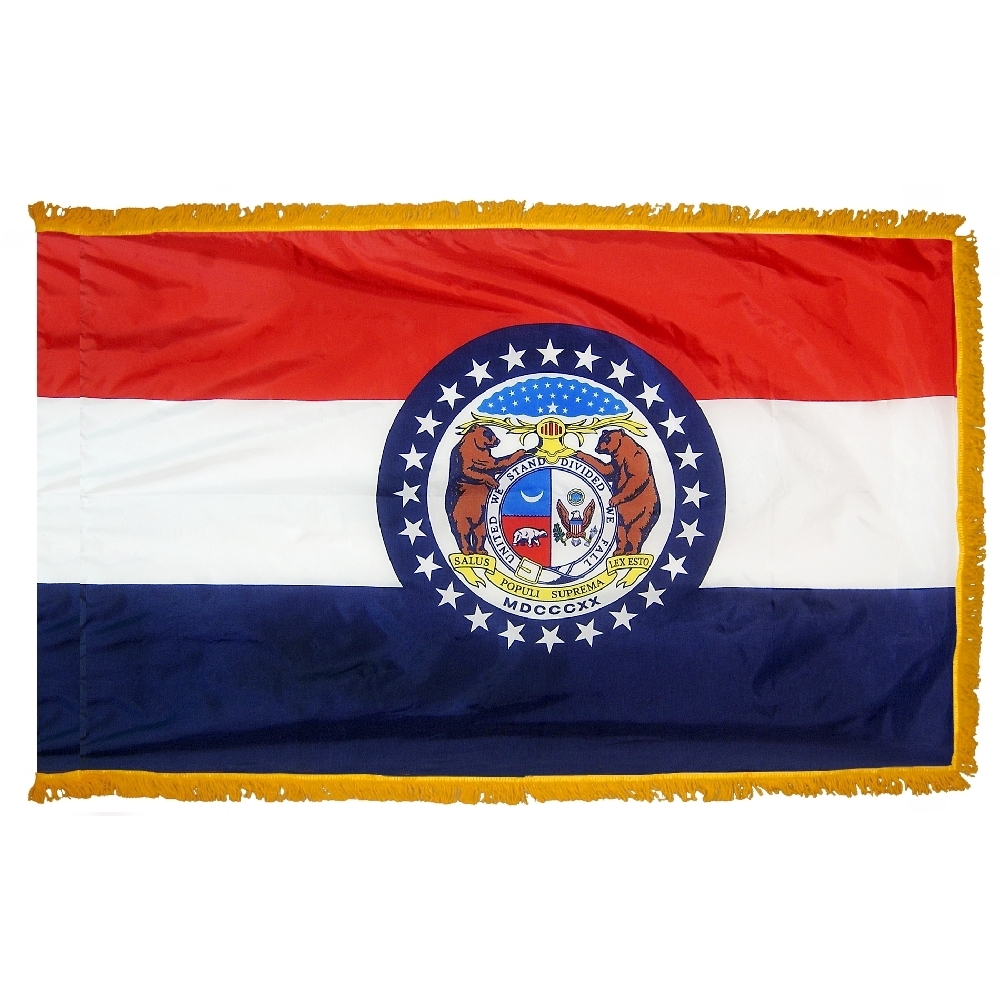Missouri Flag - Fringe 2 Missouri Flag Fringe Finish
