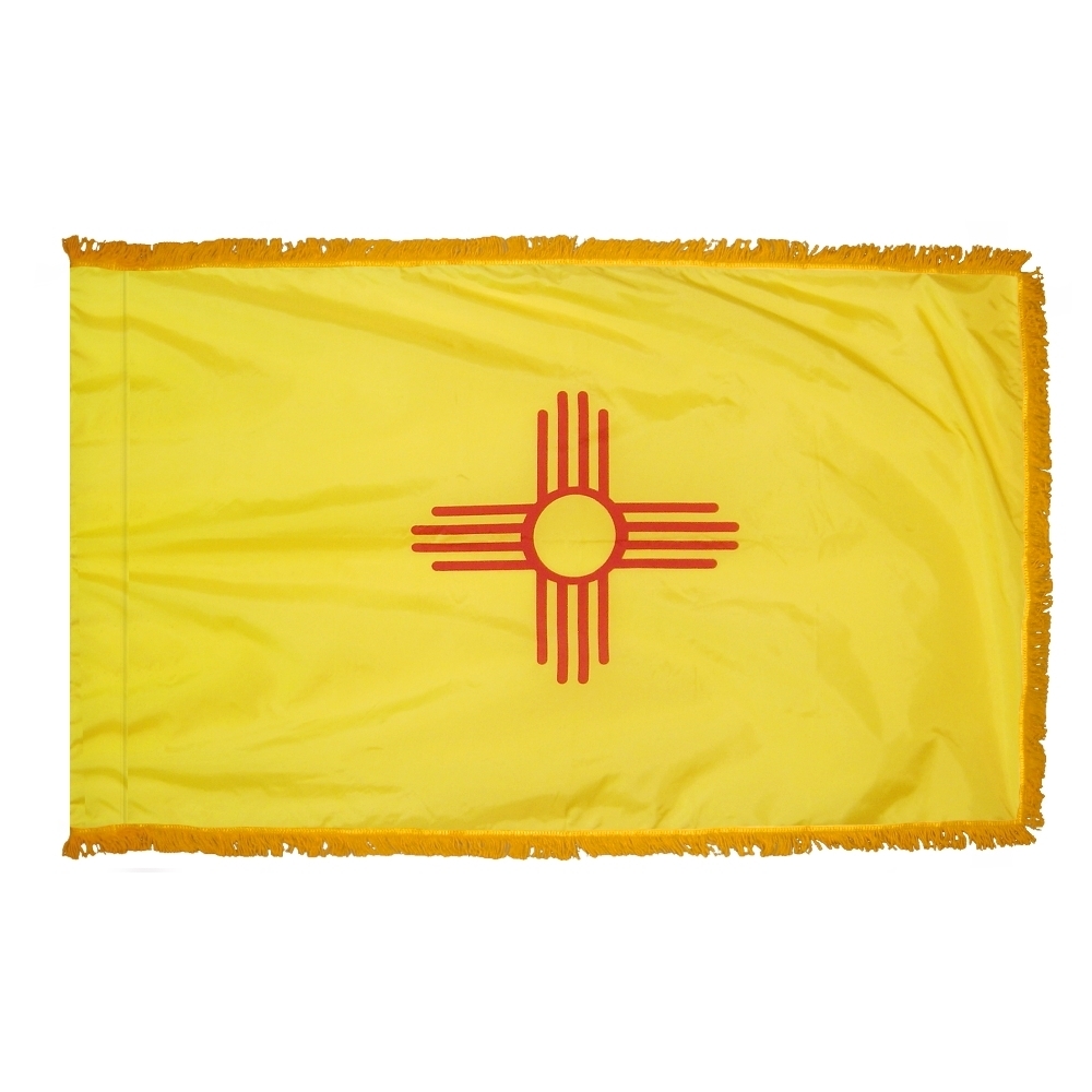 New Mexico Flag - Fringe 2 New Mexico Flag Fringe Finish