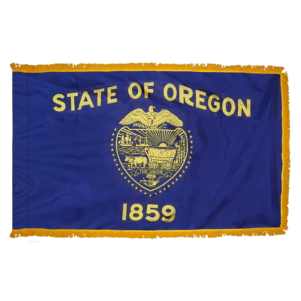 Oregon Flag - Fringe 2 Oregon Flag Fringe Finish