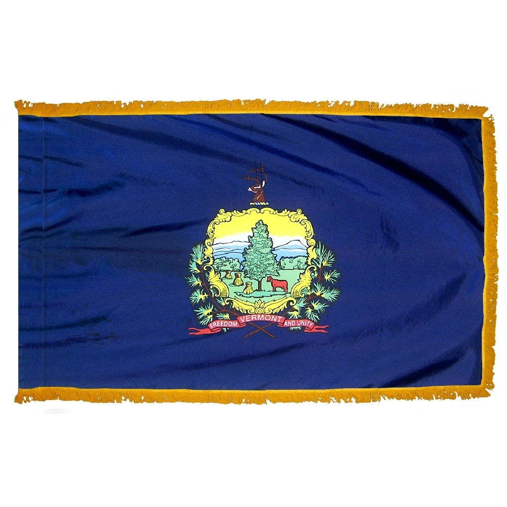 Vermont Flag - Fringe 2 Vermont Flag Fringe Finish