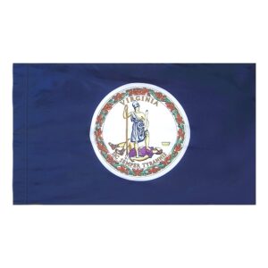 Virginia Flag Pole Hem Finish