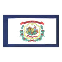 West Virginia Flag - Pole Hem