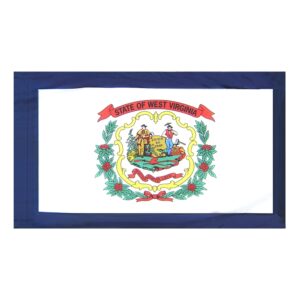 West Virginia Flag Pole Hem Finish