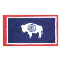 Wyoming Flag - Pole Hem