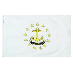 Rhode Island Flag Grommets Finish