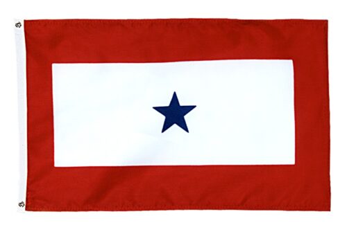 Blue Star Service Flag Grommets Finish