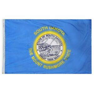 South Dakota Flag Grommets Finish