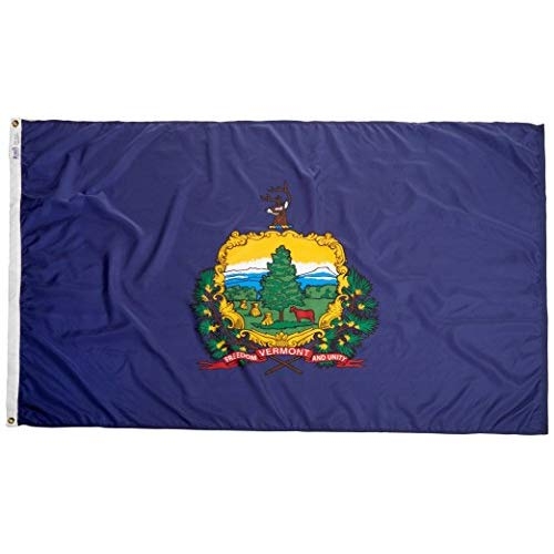 Vermont Flag - Grommets 2 Vermont Flag Grommets Finish