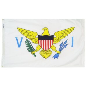 Virgin Islands Flag Grommets Finish